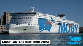 Moby Fantasy Ship Tour 2024  Olbia  Livorno  Moby Lines [upl. by Behre81]