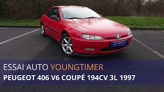 TEST YOUNGTIMER  PEUGEOT 406 COUPÉ 30 V6 1997 [upl. by Ramo210]