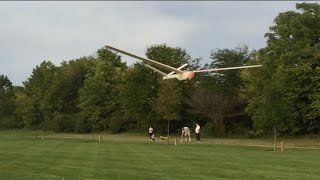 Sandpiper 12quot Balsa Glider  Flight 1 [upl. by Soracco]