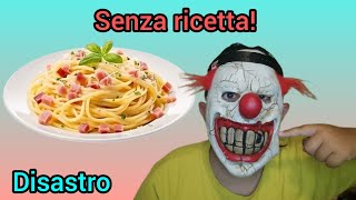 Cucino la Carbonara senza ricetta DISTASTRO [upl. by Dukie]