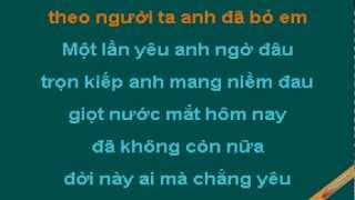 Không Còn Nước Mắt Để Khóc Karaoke  Tuấn Vỹ Ngọc Linh  CaoCuongPro [upl. by Rozina403]