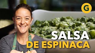 RECETA para hacer SALSA a base de ESPINACA 🥬 por Juli Oriolo  El Gourmet [upl. by Reerg348]