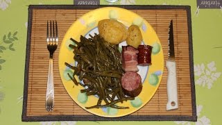 Bean potato sausage accompanied Cooking with a pressure cooker [upl. by Florette]