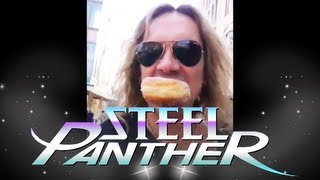 Steel Panther  Michael Starr reporting from Cologne Germany [upl. by Dorison686]