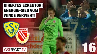 Direktes Eckentor EnergieSieg vom Winde verweht Luckenwalde  Cottbus  Regionalliga Nordost [upl. by Thorsten566]