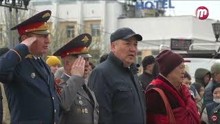 National Anthem of Russia  Victory Day Parade in Ulan Ude 2022 Buryatia [upl. by Hoffmann]