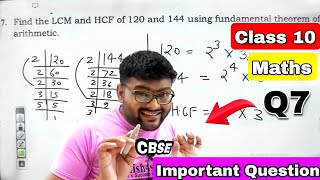 Find the LCM and HCF of 120 and 144 using fundamental theorem of arithmetica4sdoubtsengine [upl. by Hamilton802]