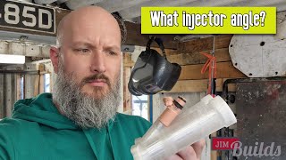 What injector angle DIY EFI build [upl. by Ericksen]