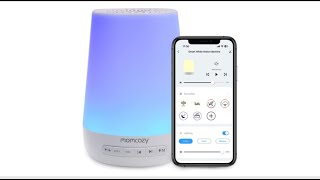 MOMCOZY Smart White Noise Machine  Best Cordless White Noise Machine With Ambient Lights and App [upl. by Henka]