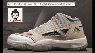 UNBOXING  Air Jordan 11 Low IE quot Light Orewood Brown quot [upl. by Brechtel]