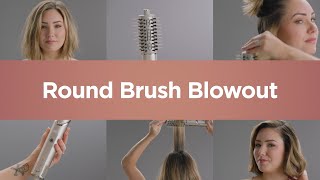 Hair Styler  Round Brush Blowout for Wavy Hair [upl. by Peggir]