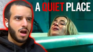 FIRST TIME WATCHING A QUIET PLACE MOVIE REACTION [upl. by Ermina575]