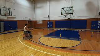 Wheelchair Basketball Drill at UTA  Shoot and Follow Ups [upl. by Caughey]