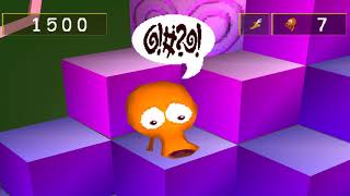 QBERT World 1 Level 6 PS1 [upl. by Ahsennek387]