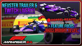 F1 Manager 2024 haut mich von den Socken Twitch Livery amp Feature Focus  Races Brought To Life [upl. by Etennaej]