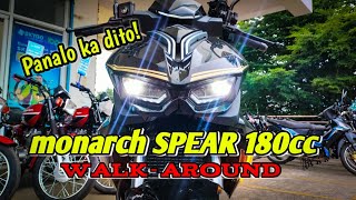 Monarch SPEAR 180cc Full review Specifications  Walkaround  ito na ba ang bagong UNDERBONE KING [upl. by Anelagna]