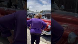 Rockabilly lowrider bombita 1950 buick special eight showing my cuba grandma the car [upl. by Gerstner]