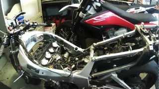 Tired top end  2000 Suzuki Gsxr 750 Motor swap  PART 1 [upl. by Studnia]