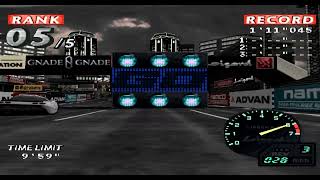 Rage Racer  Diable GP Class 6  Over Pass City  Lizard Hijack  Duckstation Playstation Emulator [upl. by Raquela]