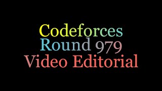 Codeforces Round 979 Video Editorial ProblemAF [upl. by Balas968]