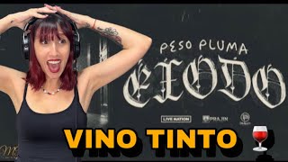 REACCIÓNVINO TINTO Lyric Video  Peso Pluma Natanael Cano Gabito Ballesteros [upl. by Assela943]