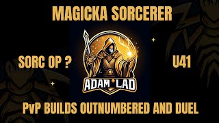 ESO  Magicka Sorcerer  PvP Builds  Update 41  With Commentary And Gameplay [upl. by Atirak626]