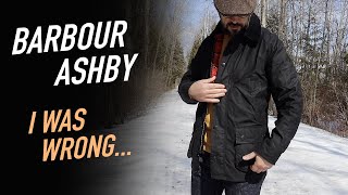 Barbour Ashby Waxed Jacket Review I Was Wrong About This Jacket [upl. by Stiruc]