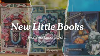 New Little Books from Hunkydory Crafts  with samples  Peacocks  Bon Voyage  Floral Melodies [upl. by Reidid]