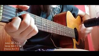 Ingatan mo  Yayoi Guitar Cover and Fingerstyle with Chords on screen [upl. by Bartle]