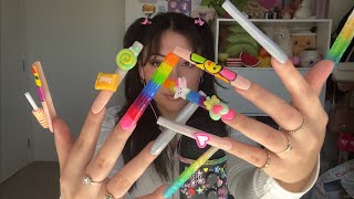 ASMR Nail Tapping amp Clacking 💗🌈  Whispered [upl. by Kimon]