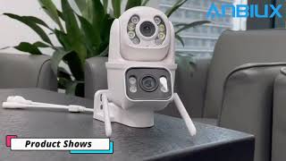 8MP 4K PTZ Wifi Camera Dual Lens with Dual Screen [upl. by Arekat734]