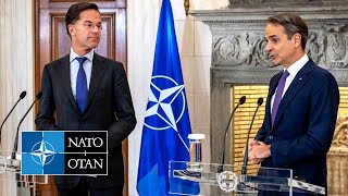 NATO Secretary General with the Prime Minister of Greece🇬🇷 Kyriakos Mitsotakis 26 NOV 2024 [upl. by Prady512]