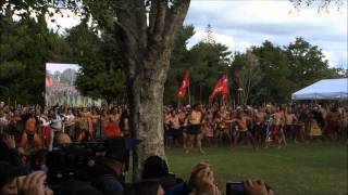 600 Maori Warriors Kapa Haka Gate Pa Commemoration 2014 [upl. by Descombes963]