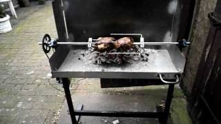 Spanferkelgrill Eigenbau 12V Testlauf [upl. by Eiralav]