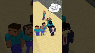 HELP Herobrine And His Friends From Moving Wall Bedrock friendship shorts trending anime [upl. by Colet]