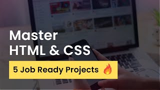 HTML And CSS Projects for Beginners 2024  HTML amp CSS Tutorial With 5 Projects Source Code [upl. by Ardnasirk]