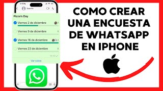 😱😊COMO CREAR UNA ENCUESTA EN WHATSAPP EN IPHONE😉 [upl. by Lida632]