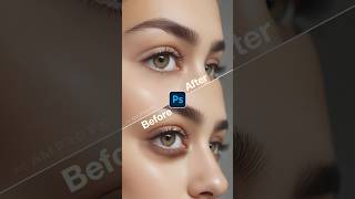 Remove Eye Dark Circle From Face In Photoshop photoshop tutorial shorts photoshoptutorial [upl. by Ymrej941]