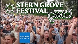 Stern Grove Music Festival 24 San Francisco California 360ºVR with artists Franc Moody amp Drama [upl. by Johnston]