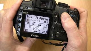 Using the Canon EOS 400D  Digital Rebel XTI DSLR  Media Technician Steve Pidd [upl. by Quickman]