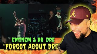 FIRST TIME WATCHING  Eminem amp Dr Dre  quotForgot About Drequot  WE NEED THE TOUR DATE NOW [upl. by Sitelc]