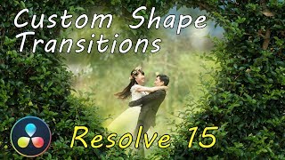 Davinci Resolve Custom Shape Transitions [upl. by Inaffets]