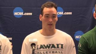 Hawaii Mens Volleyball PostMatch Interviews vs Penn State 5217 [upl. by Stilu546]