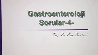 Gastroenteroloji Sorular 4 [upl. by Asyal495]