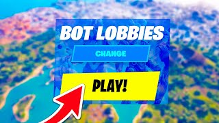 How To Get BOT LOBBIES in Fortnite CHAPTER 5 Easy Working Method [upl. by Ruford]