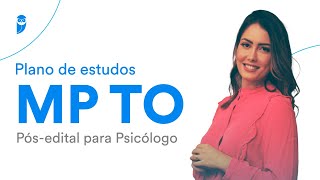 Plano de estudos MP TO Pósedital para Psicólogo [upl. by Notsa]