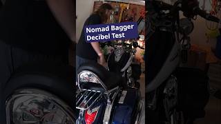 1700 Nomad Bagger Decibel Test  Dangerous Levels motorcycle motovlog shorts [upl. by Alioz]