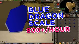 OSRS  Most efficient way to collect amp bank Blue dragon scale on an Ironman [upl. by Cowles]