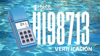 Video tutorial HANNA cómo verificar el turbidímetro HI98713 [upl. by Berthold]