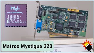 Exploring a Matrox Mystique 220  486 Fun [upl. by Schalles]